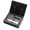 Coffret Sommelier Oeno Collection 4 Metal Marron / Tire Bouchon + Pince A Bouchon Champagne - L'Atelier Du Vin