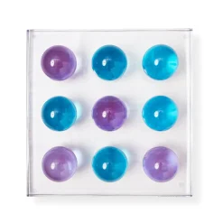 Jeu De Morpion Tic-Tac-Toe Plastique/ Acrylique - 30,5 X 30,5 Cm - Jonathan Adler