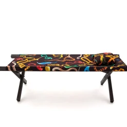 Meridienne Pliable Toiletpaper - Bois / Lit De Jour - Seletti