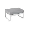 Pouf Bellevie Tissu Gris / Gris Flanelle - 74 X 53 Cm - Fermob