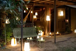 Accessoire  Metal Bleu / Pied Pour Lampes Balad - Small H 157 Cm - Fermob