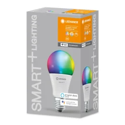 Ampoule Led E27 Connectee Smart+ Plastique Blanc / Standard - Multicolore Rgbw / 9,5W = 75W - Wifi / Variable - Ledvance