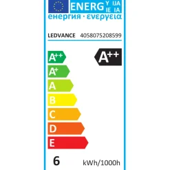 Ampoule Led E27 Connectee Smart+ Verre Or / Filaments Globe - 6W = 60W / Bluetooth - Variable - Ledvance