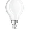 Ampoule Led E14  Verre / Spherique Depolie - 2,5W=25W (2700K, Chaud) - Osram