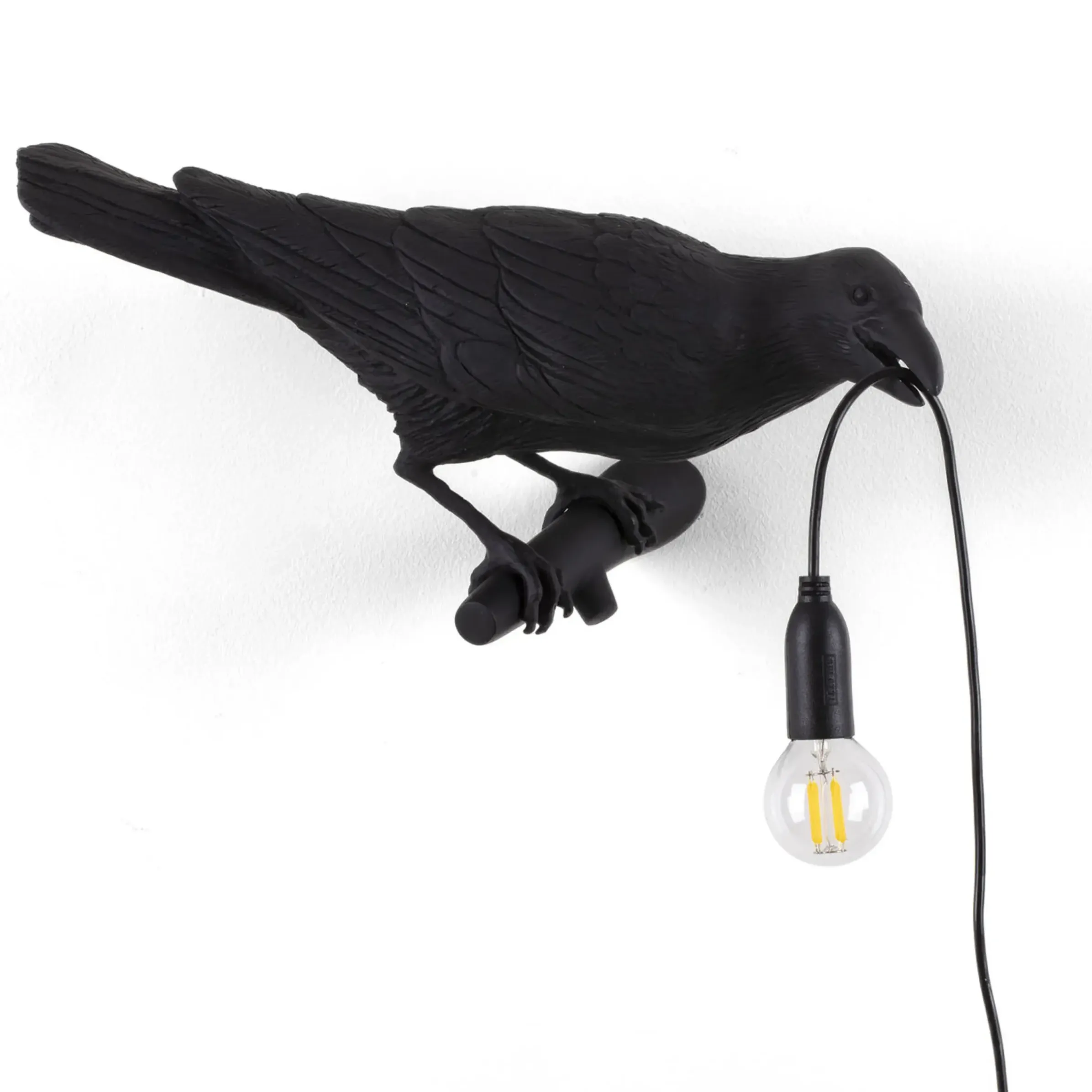Applique D'extérieur Avec Prise Bird Looking Right Plastique Plastique / Outdoor - Seletti