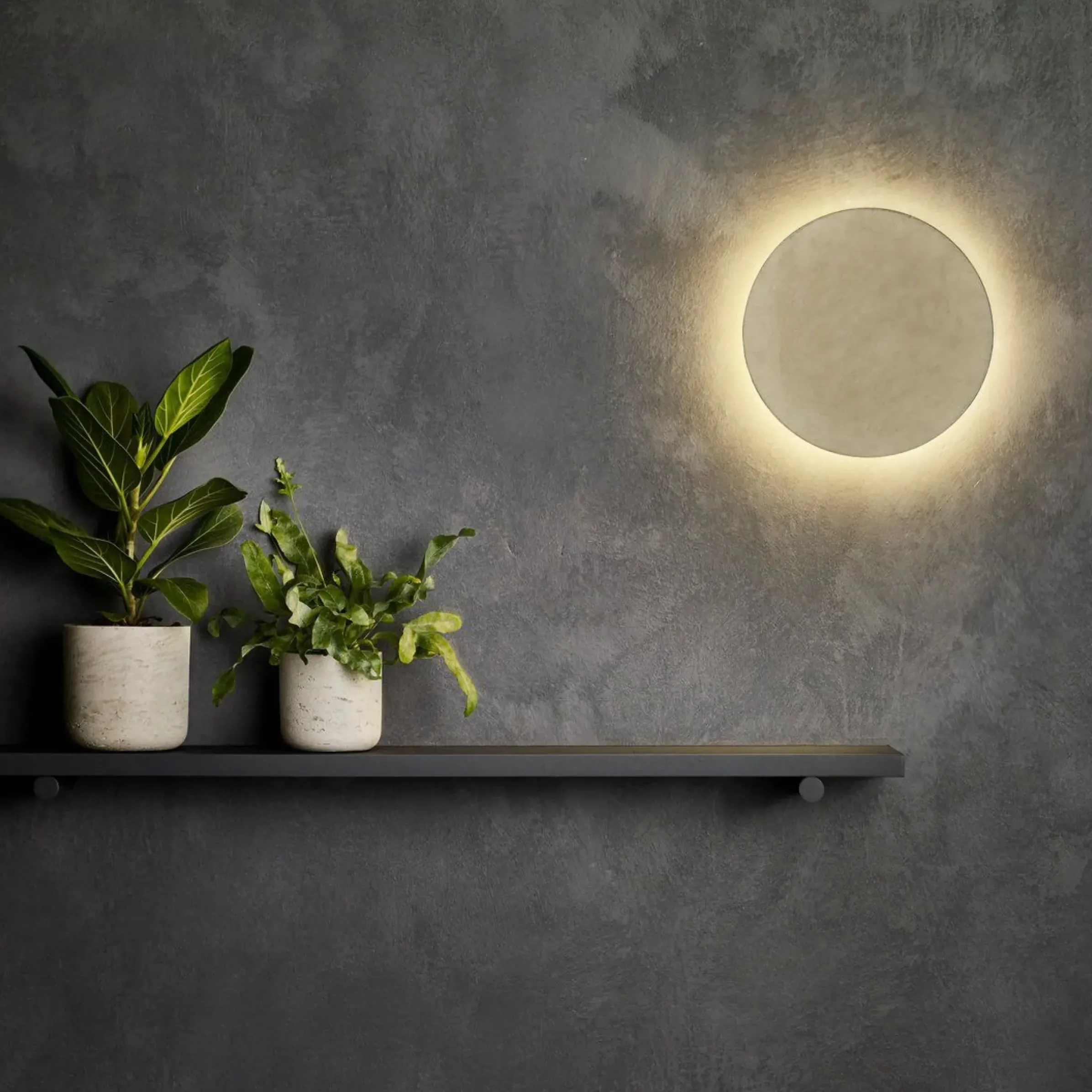 Applique D'extérieur Eclipse Round Led Pierre- O 30 Cm - Astro Lighting