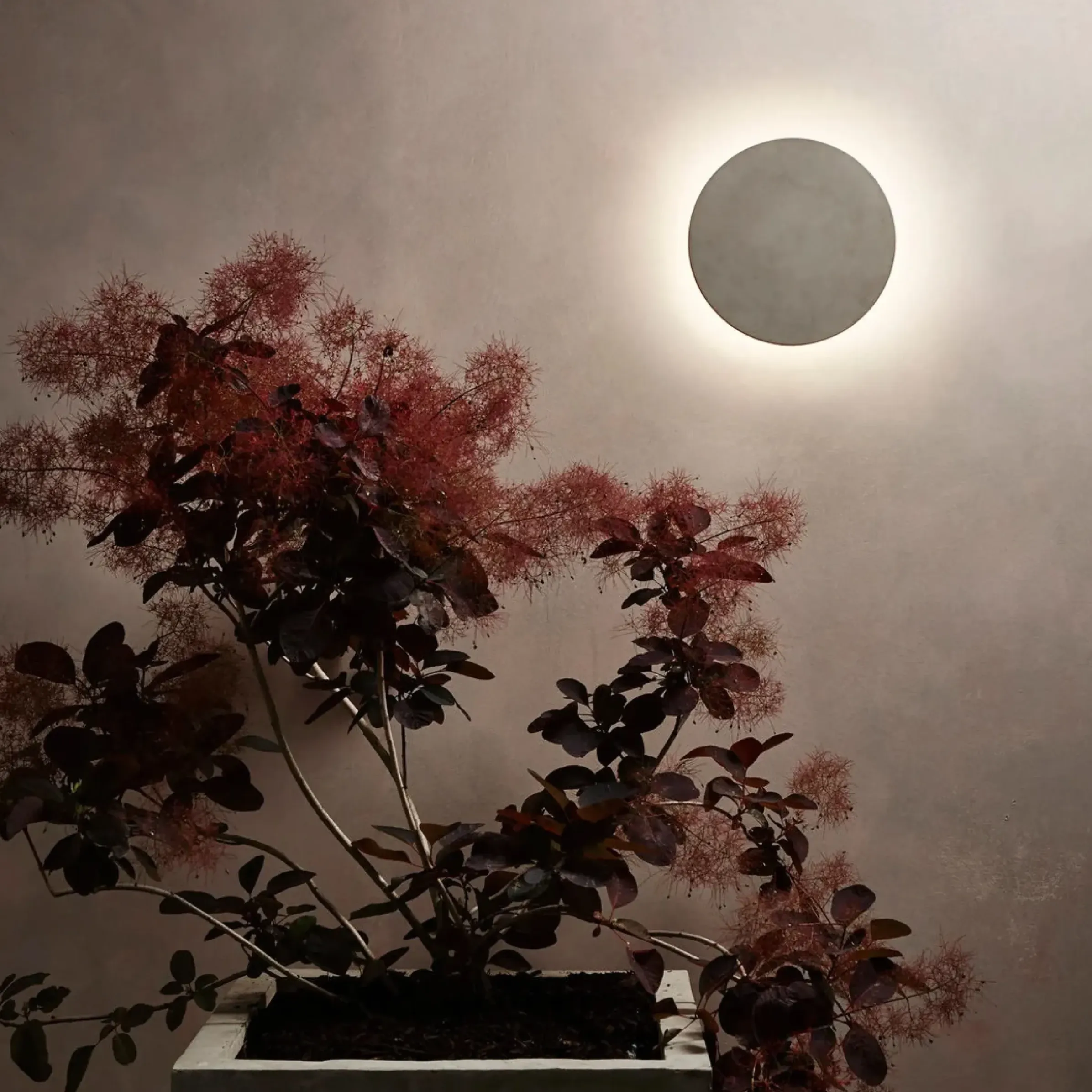 Applique D'extérieur Eclipse Round Led Pierre- O 30 Cm - Astro Lighting