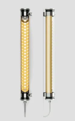 Applique D'extérieur Elgar Led Argent Metal Metal Laiton / L 70 Cm - Sammode Studio