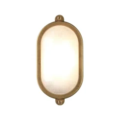 Applique D'extérieur Malibu Oval Or Metal Metal Laiton / Plafonnier - 15 X 29 Cm - Astro Lighting