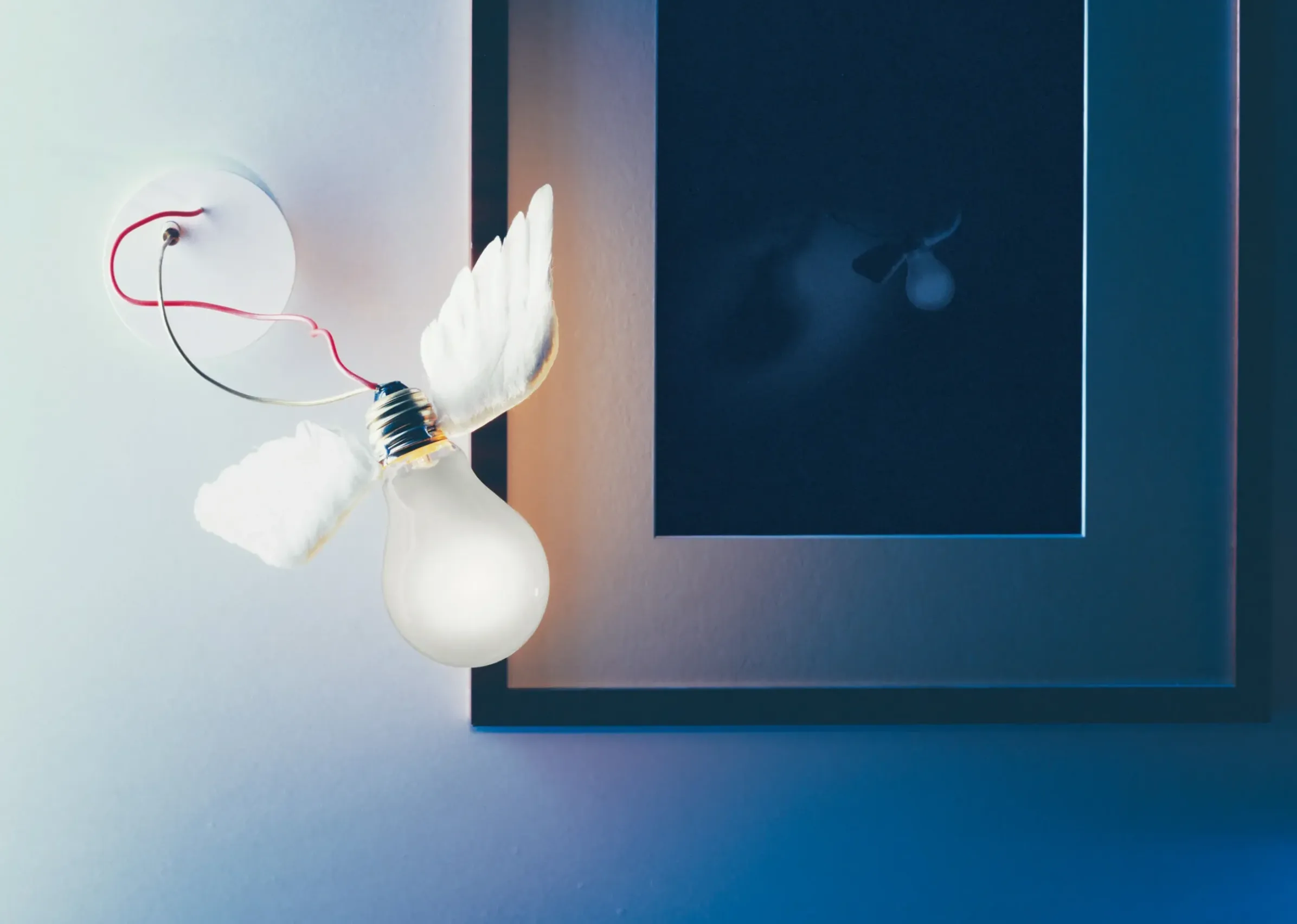 Applique Lucellino Nt Led Metal Blanc - Ingo Maurer