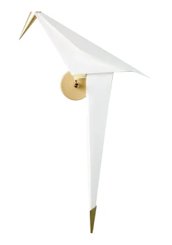 Applique Perch Light Small Plastique Blanc Or Metal / Led - Branchement Mural - Moooi