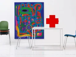 Armoire A Pharmacie Cross Metal/ Metal - 43,5 X H 45 Cm / Thomas Eriksson, 1992 - Cappellini