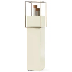 Armoire Zoom Tower Bois Beige / 45 X 53 Cm X H 187 Cm - 2 Portes - Mogg