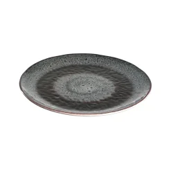 Assiette A Dessert Matera Ceramique Gris / Gres - O 22 Cm - Leonardo