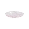 Assiette A Mignardises Spin Verre Rose Transparent / Set De 2 - Verre - Hay