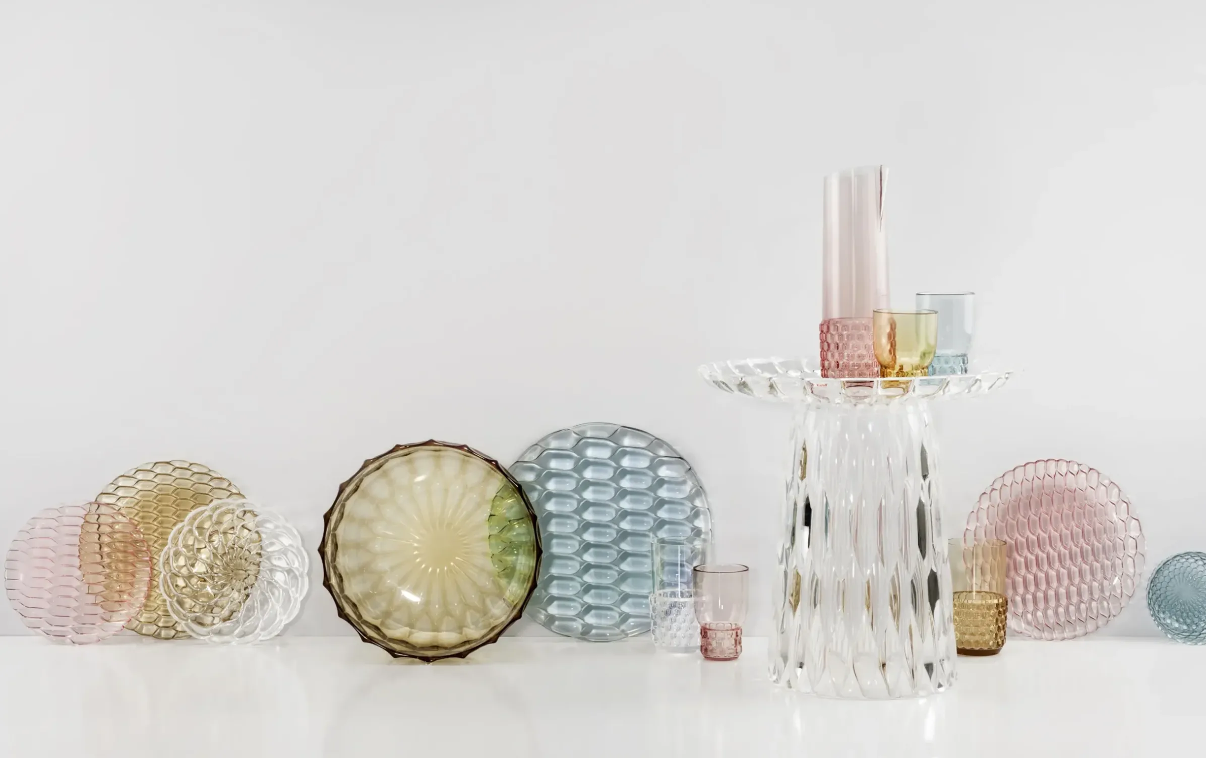Assiette Creuse Jellies Family Plastique Transparent / O 22 Cm - Kartell