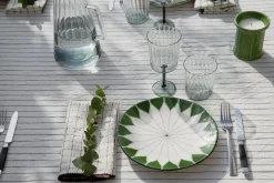 Assiette Daria Ceramique Vert / O 29 Cm - Ceramique Peinte A La Main - Maison Sarah Lavoine
