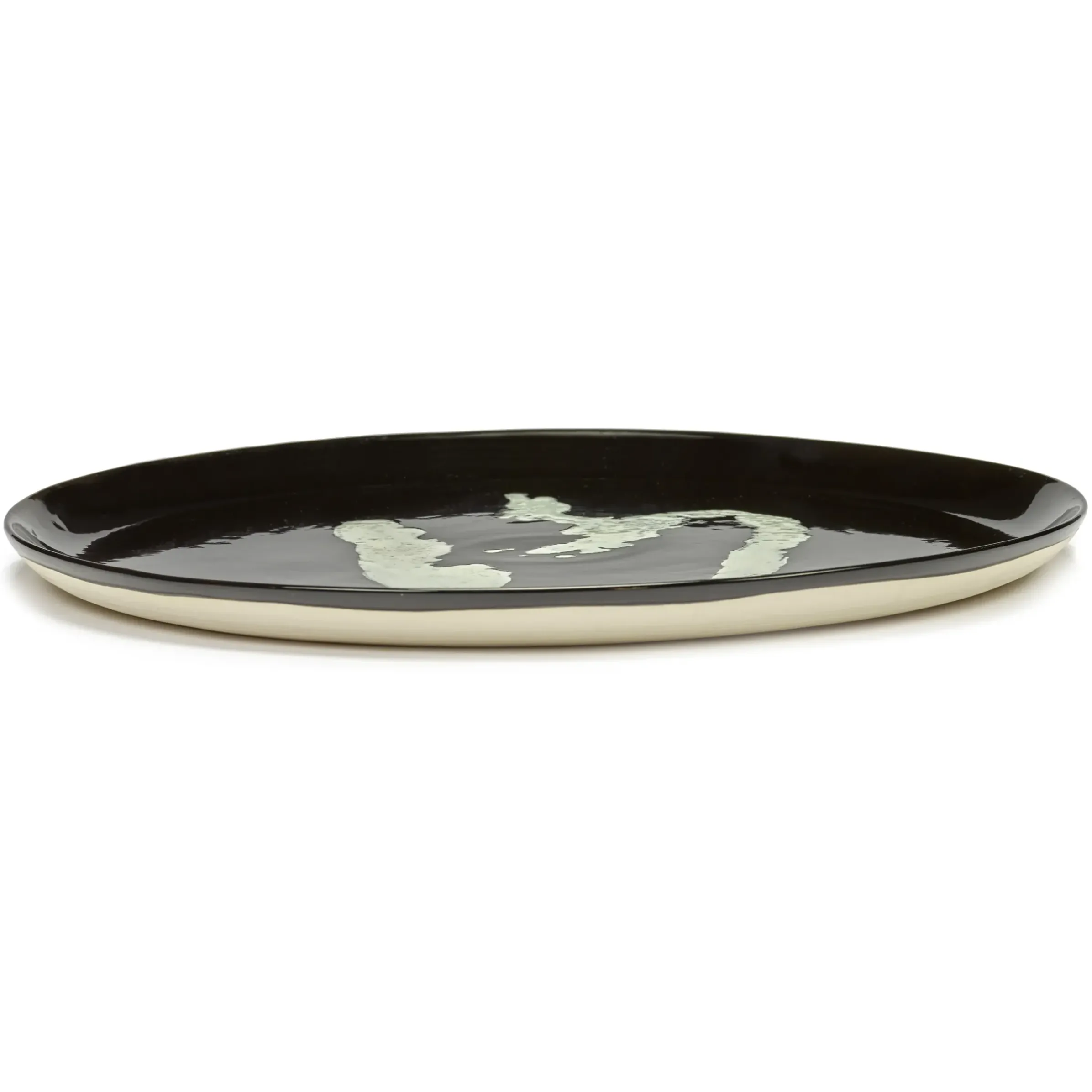 Assiette De Presentation Feast Ceramique Noir / O 35 X H 2 Cm - Serax