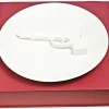 Assiette De Presentation Gun Ceramique / Revolver En Relief - O 40 Cm - Pols Potten