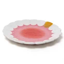 Assiette De Presentation Teeth Ceramique Rose / Ceramique -  O 33 Cm - Seletti