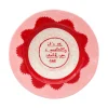 Assiette It'S Ok I Probably Stalk You Too Ceramique Rose Rouge / O 26 Cm - Peint A La Main - Laetitia Rouget