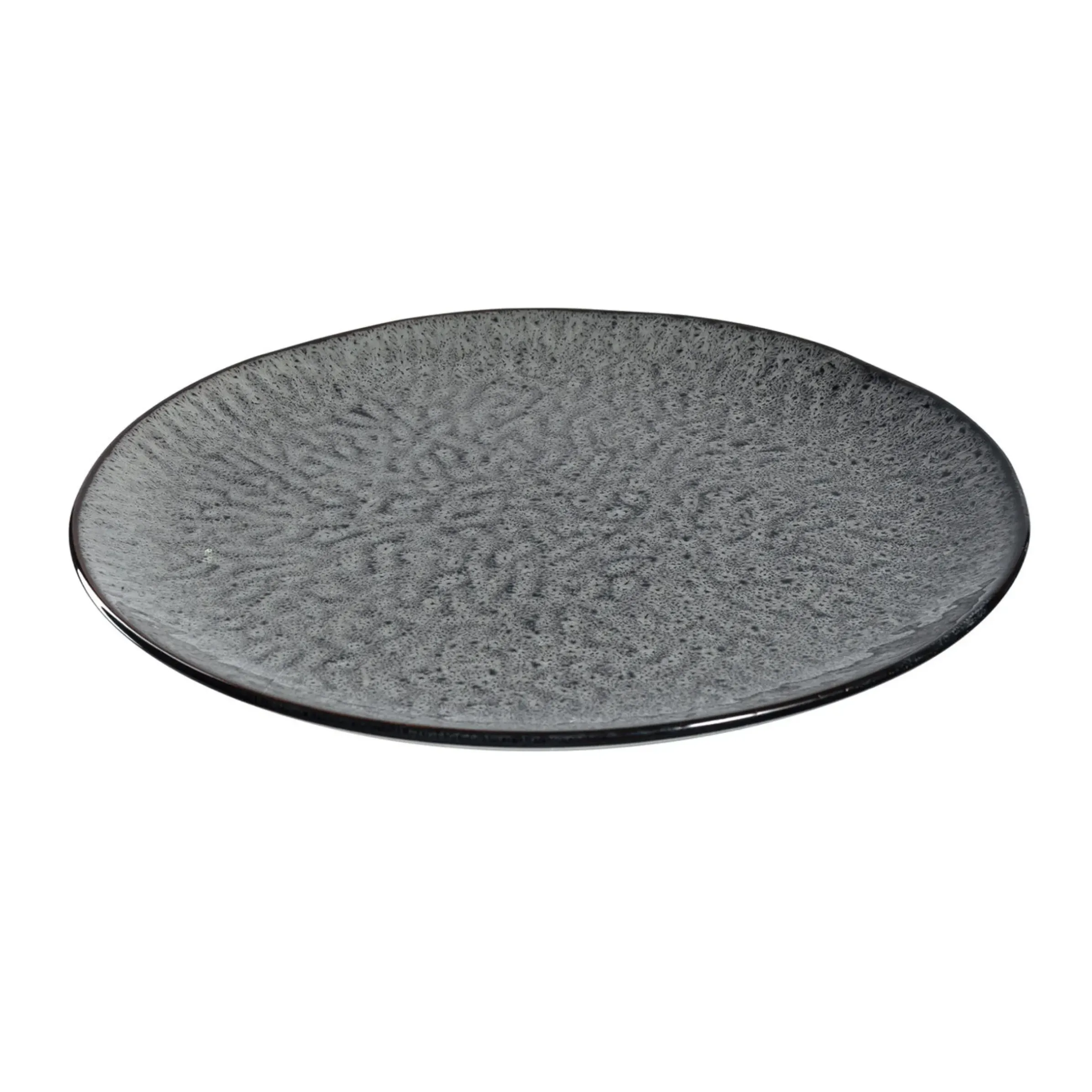Assiette Matera Ceramique Gris / Gres - O 27 Cm - Leonardo