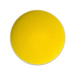 Assiette Tourron Ceramique Jaune / O 26 Cm - Gres Fait Main - Jars Ceramistes