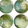 Assiette Yuan Plastique Vert / Set De 4 - O 25 Cm / Melamine - Ibride