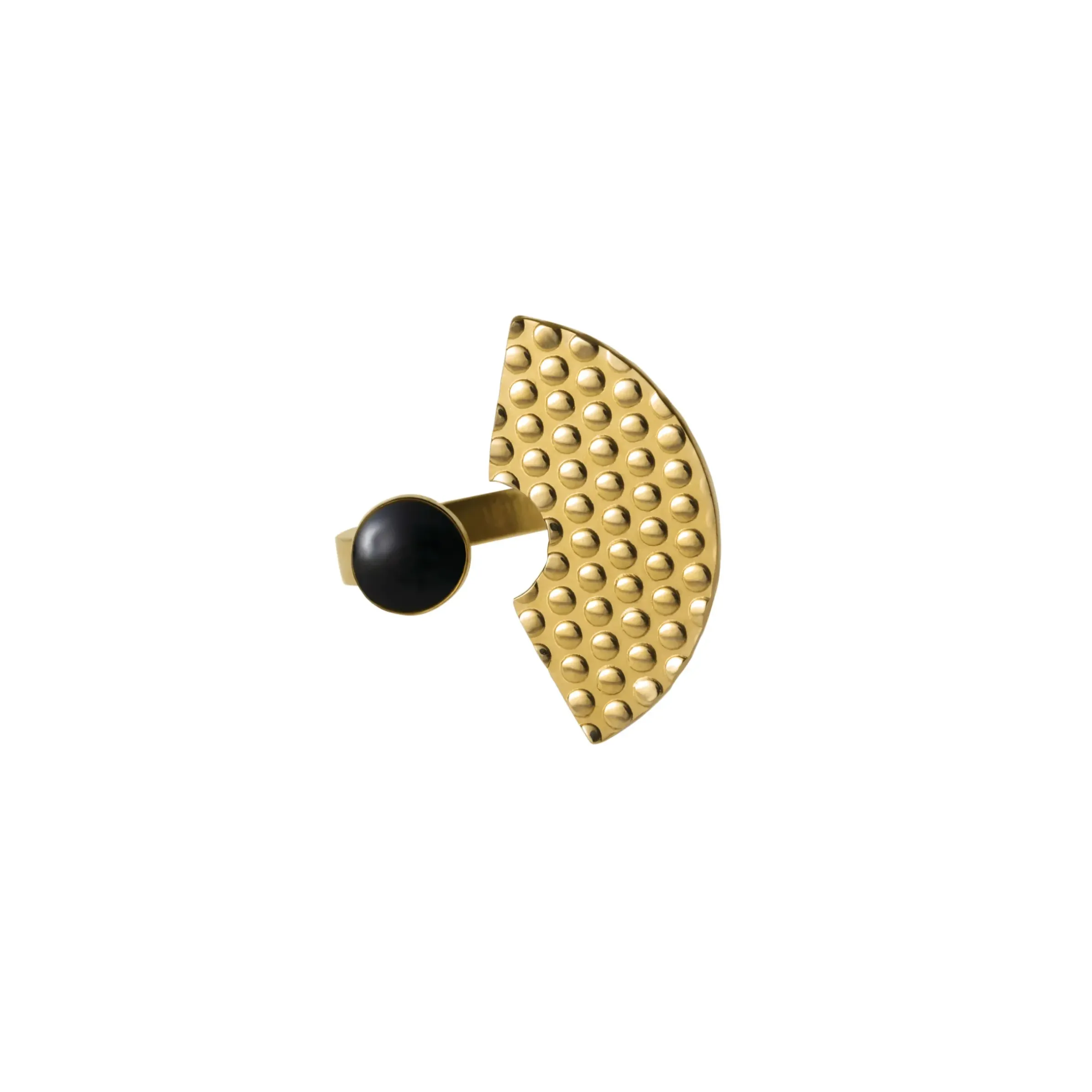 Bague Venusia - Edone Noir Or Metal / Medium - Alessi