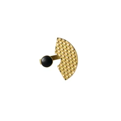 Bague Venusia - Edone Noir Or Metal / Small - Alessi