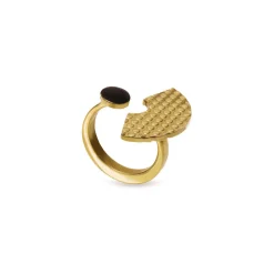 Bague Venusia - Edone Noir Or Metal / Small - Alessi
