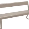 Banc Avec Dossier Bellevie Metal Beige / L 161 Cm - 4 Places - Fermob