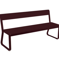 Banc Avec Dossier Bellevie Metal Rouge / L 161 Cm - 4 Places - Fermob
