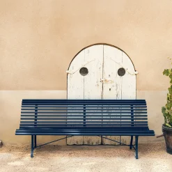 Banc Avec Dossier Louisiane Metal Jaune / L 200 Cm - Fermob