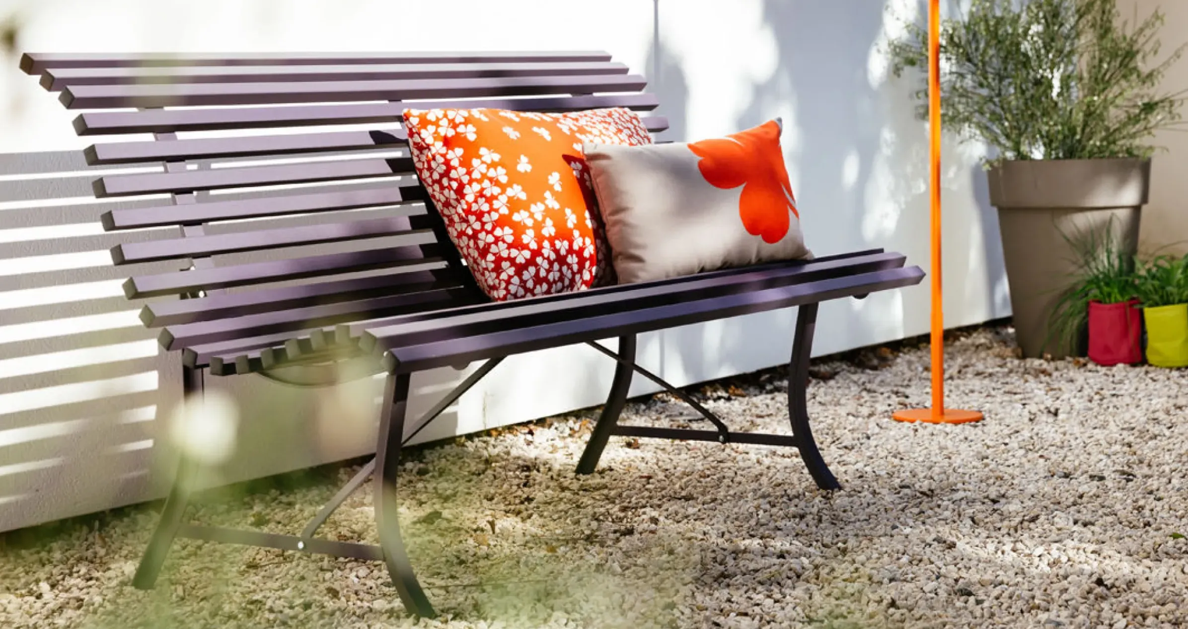 Banc Avec Dossier Louisiane Metal Vert Gris / L 150 Cm - Metal - Fermob