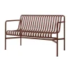 Banc Avec Dossier Palissade Metal Rouge / L 128 Cm - R & E Bouroullec - Hay