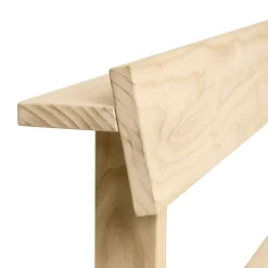 Banc Avec Dossier Peka Outdoor Bois Naturel / L 150 Cm - Pin Traitement Acoya - Ferm Living