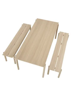 Banc Linear Bois Naturel / Bois - L 170 Cm - Muuto
