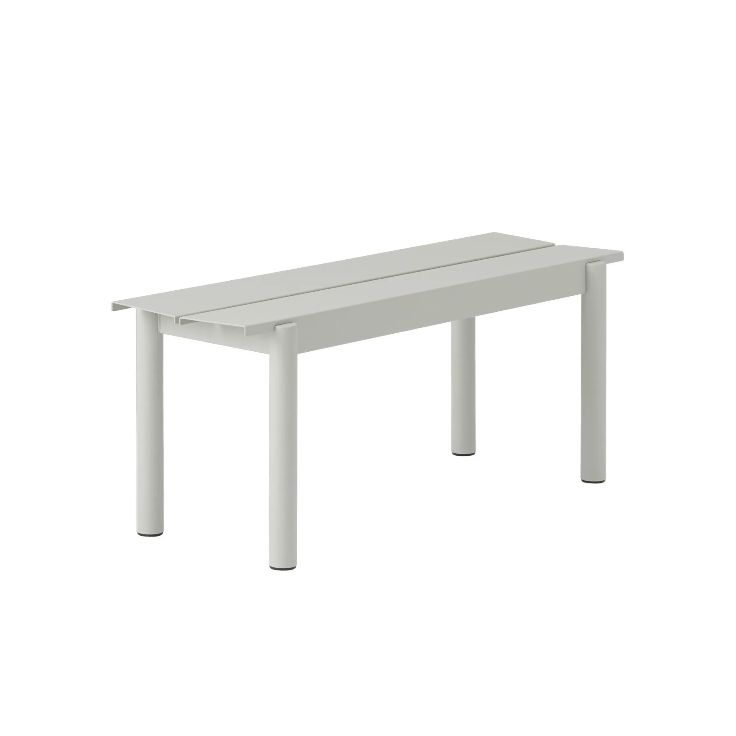Banc Linear Metal Gris / L 110 Cm - Muuto