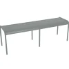 Banc Luxembourg Metal Gris 3/4 Places / L 145 Cm - Aluminium - Fermob