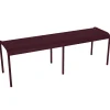 Banc Luxembourg Metal Rouge 3/4 Places / L 145 Cm - Aluminium - Fermob
