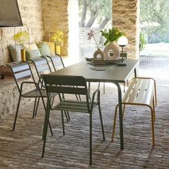 Banc Monceau Xl Metal Jaune / L 160 Cm - 3 A 4 Places - Fermob