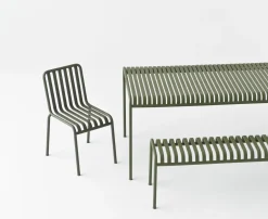 Banc Palissade Metal Gris / L 120 Cm - R & E Bouroullec - Hay