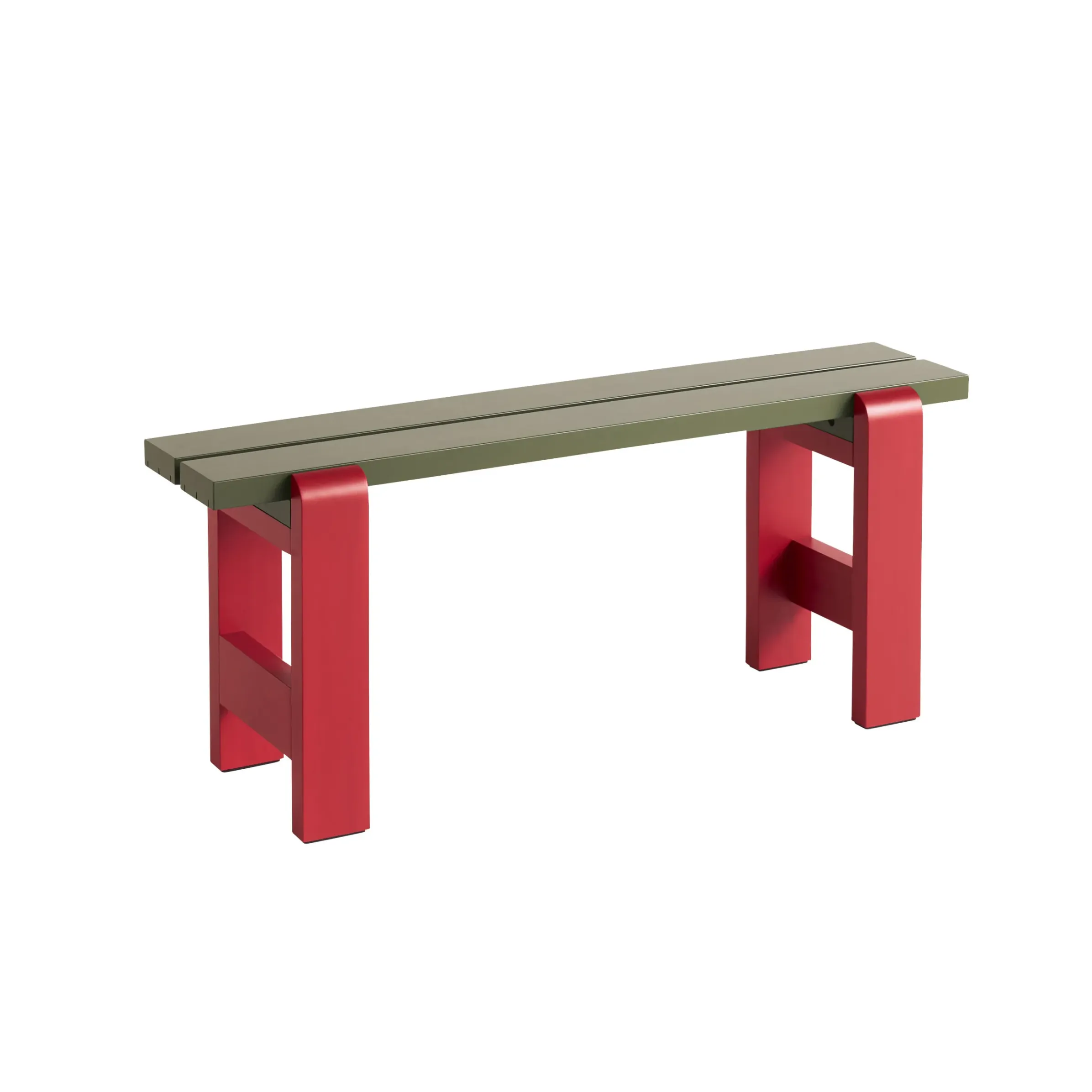 Banc Weekday Duo Bois Rouge Multicolore Vert / L 111 Cm - Hay