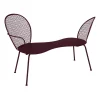 Banquette Lorette Metal Rouge / Perfore - L 134 Cm - Fermob