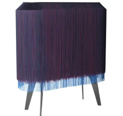 Bar Alpaga Tissu Bleu / Buffet - L 140 X H 150 Cm - Edition Limitee Numerotee - Ibride