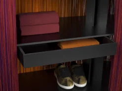 Bar Alpaga Tissu Rouge / Buffet - L 140 X H 150 Cm - Edition Limitee Numerotee - Ibride