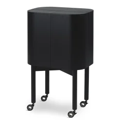 Bar Loud Bois/ Roulettes - 60 X 39 X H 99 Cm - Northern