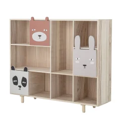 Bibliotheque Animaux Bois Multicolore / 3 Tiroirs - L 107 X H 94 Cm - Bloomingville