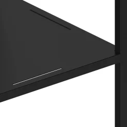 Bibliotheque Easy Bridge Metal Noir / 4 Plateaux Modulables - H 141 Cm - Zeus